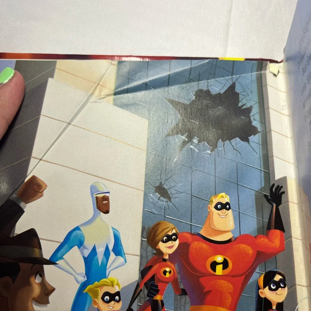 Vintage 2006 Disney Pixar The Incredibles HC Wonderful‎ World Reading Book